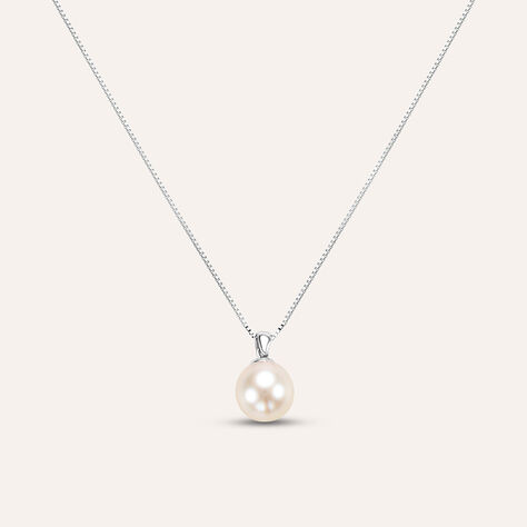 Collana Gabrielle Oro Bianco Perla Akoya - Collane Donna | Stroili