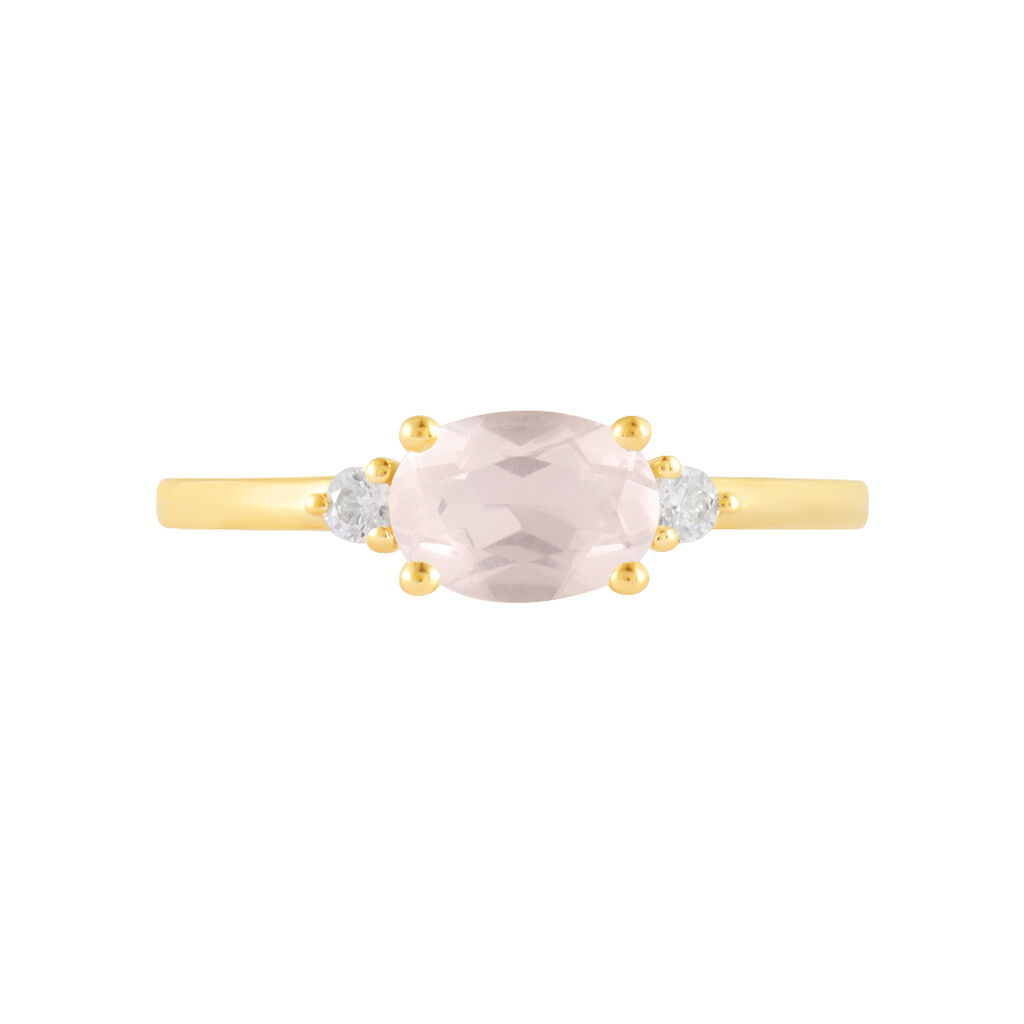 Anello Solitario Amélie Oro Giallo Quarzo Cubic Zirconia - Anelli con Pietre Donna | Stroili