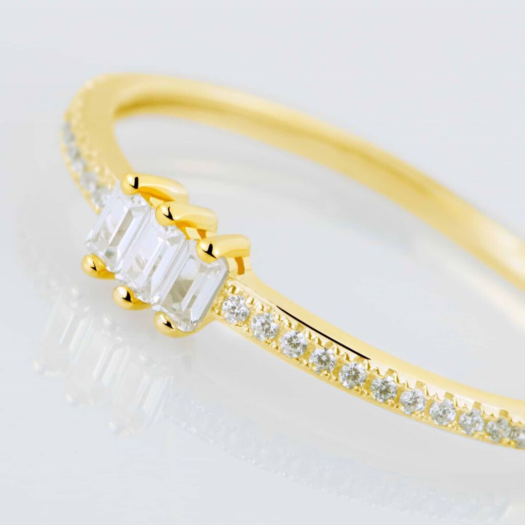 Anello Fantasia Claire Oro Giallo Cubic Zirconia - Anelli con Pietre Donna | Stroili