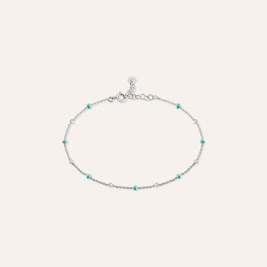 Cavigliera Silver Collection Argento Rodiato Pietra sintetica