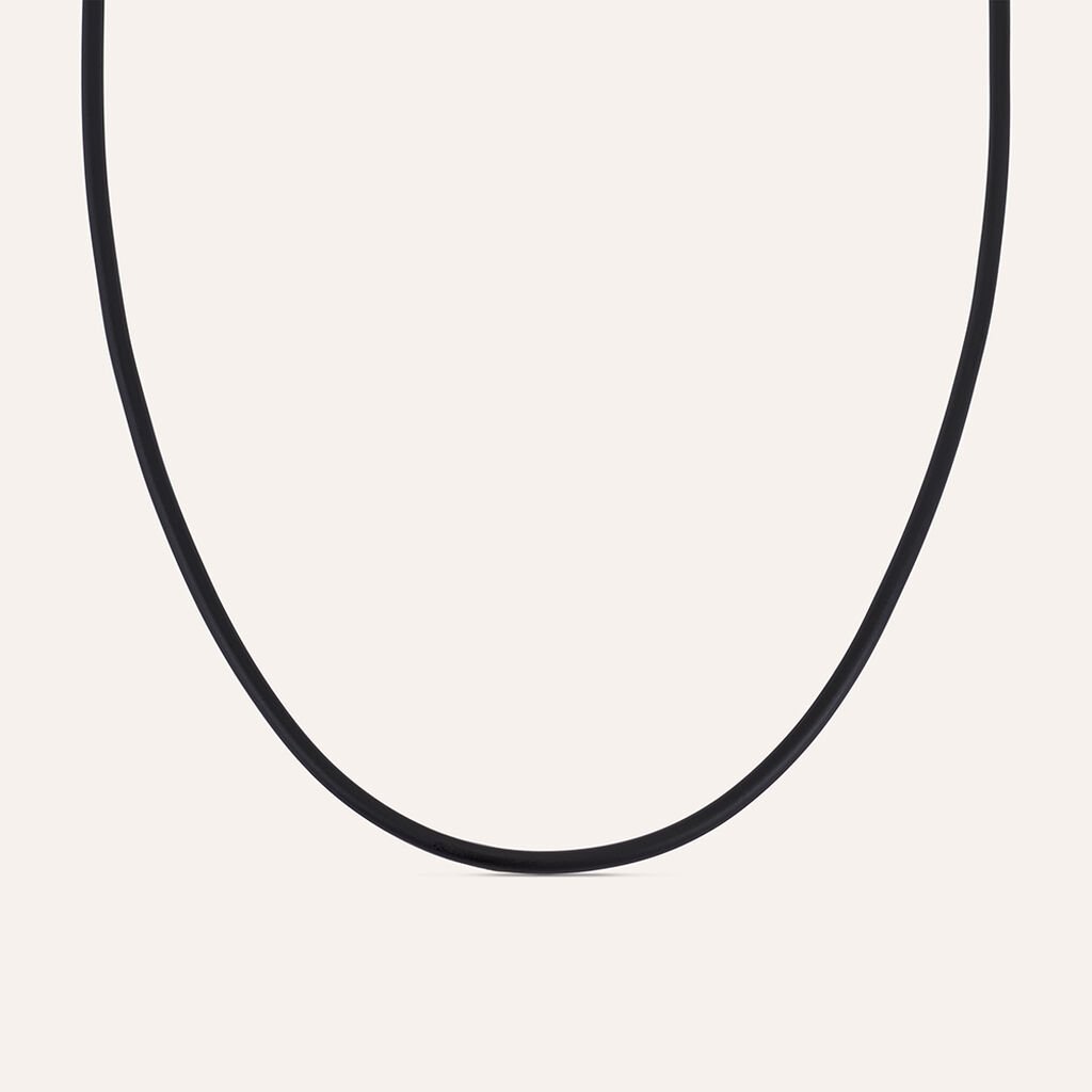 Collana Gentleman Argento Rodiato