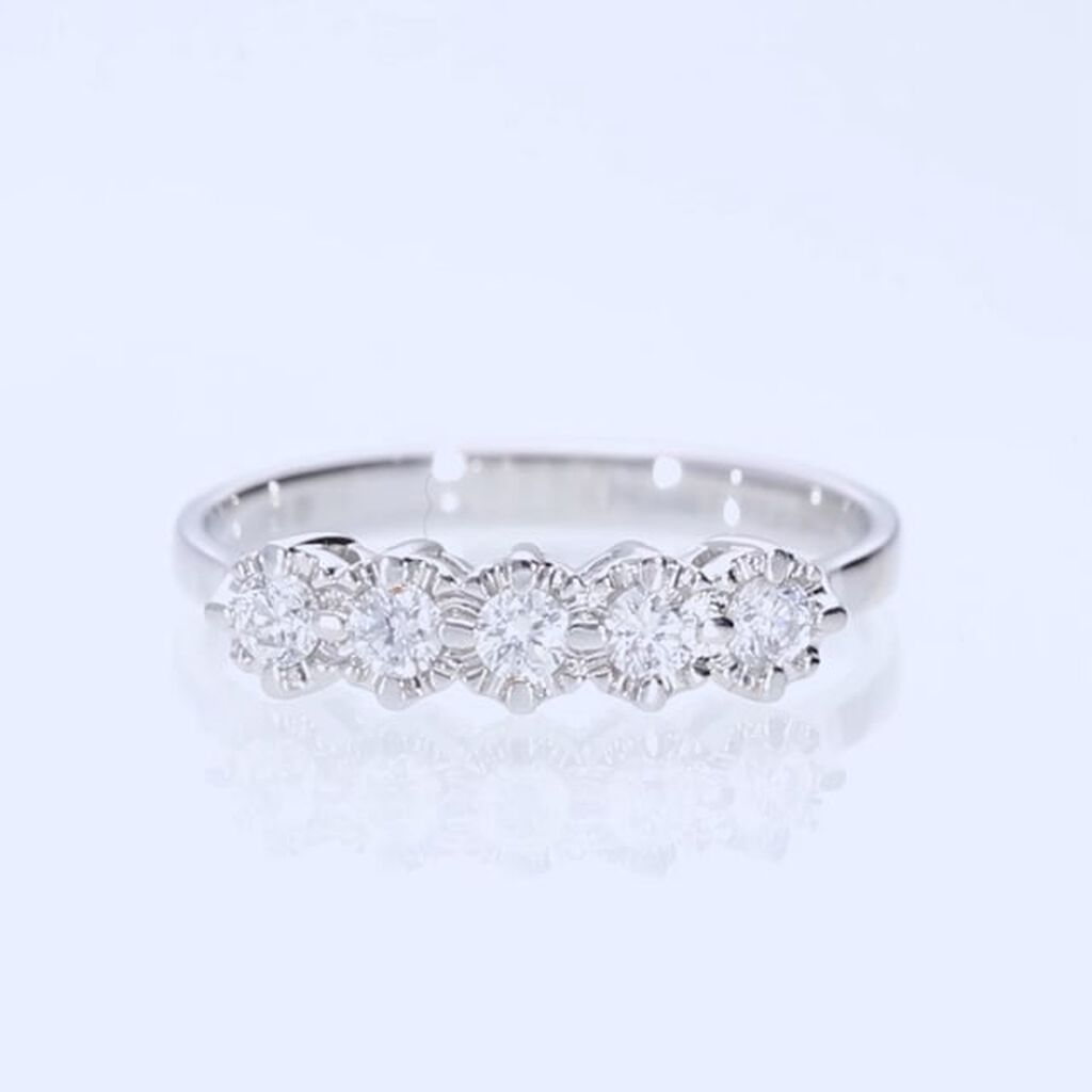 Anello Riviere Diamazing Oro Bianco Diamante - Anelli Riviere Donna | Stroili