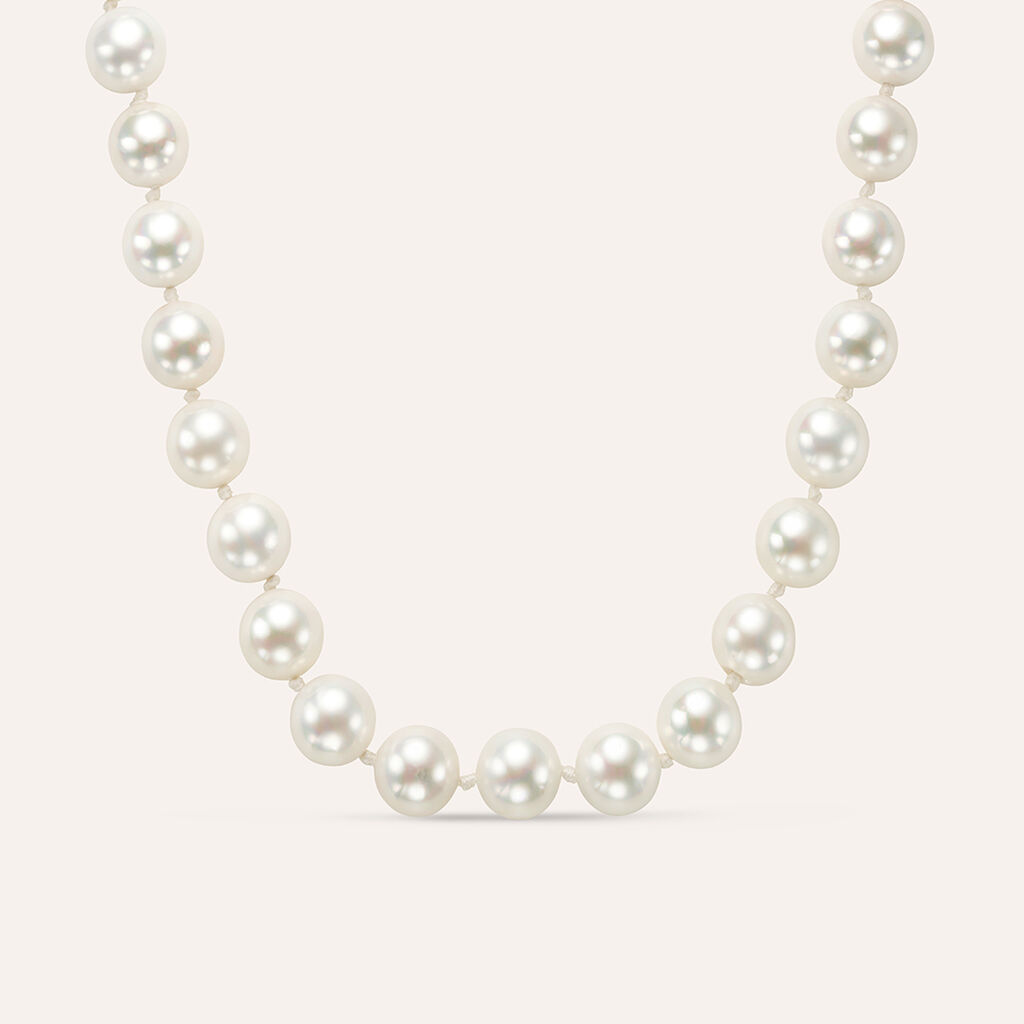 Collana Silver Pearls Argento Rodiato Perla sintentica