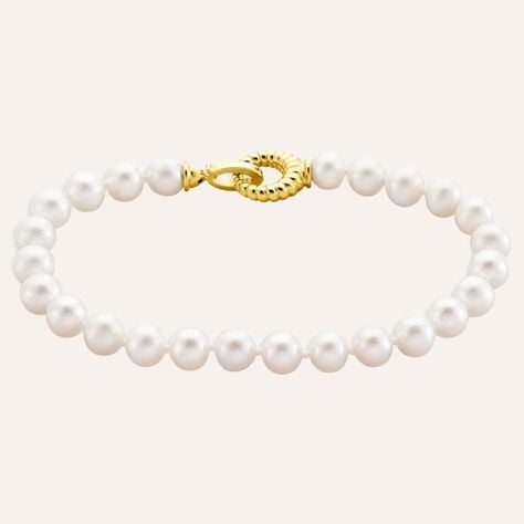 Bracciale Gabrielle Oro Giallo Perla D'Acqua Dolce - Bracciali Donna | Stroili