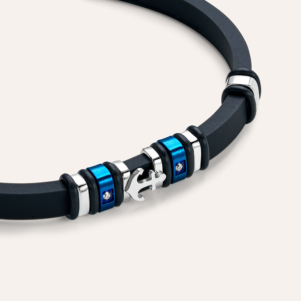 Bracciale Man Code Acciaio Bicolore Cristallo - Bracciali Uomo | Stroili