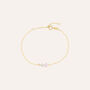 Bracciale Doppio Punto Luce Claire Oro Giallo Cubic Zirconia