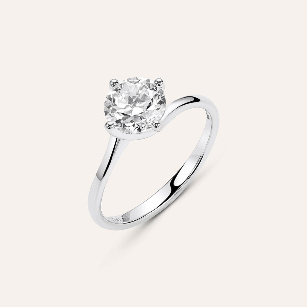 Anello Solitario Valentino Firmamenti Oro Bianco Diamante - Gioielli Donna | Stroili