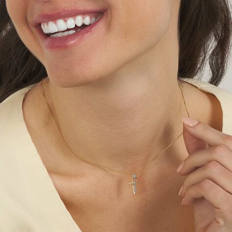 Pendente Holy Oro Bicolore Cubic Zirconia - Ciondoli Donna | Stroili