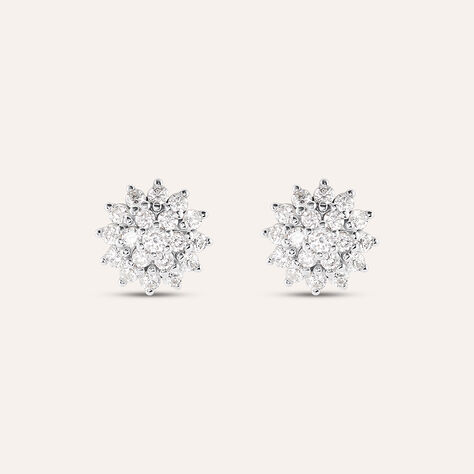 Orecchini Lobo Silver Elegance Argento Rodiato Cubic Zirconia - Orecchini a Lobo Donna | Stroili