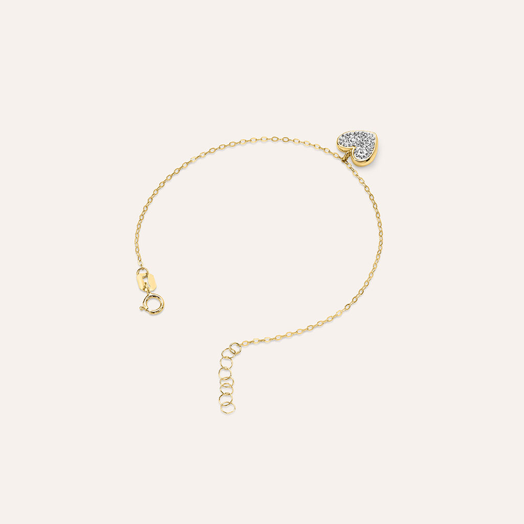 Bracciale Christelle Oro Giallo Cristallo - Bracciali Love Donna | Stroili