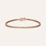 Bracciale Tennis Silver Rainbow Argento Rosa Cubic Zirconia