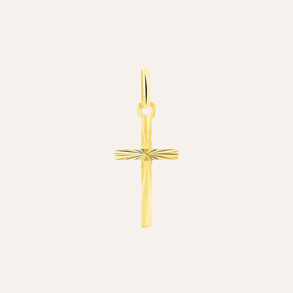 Ciondolo in oro giallo Cuore zirconi