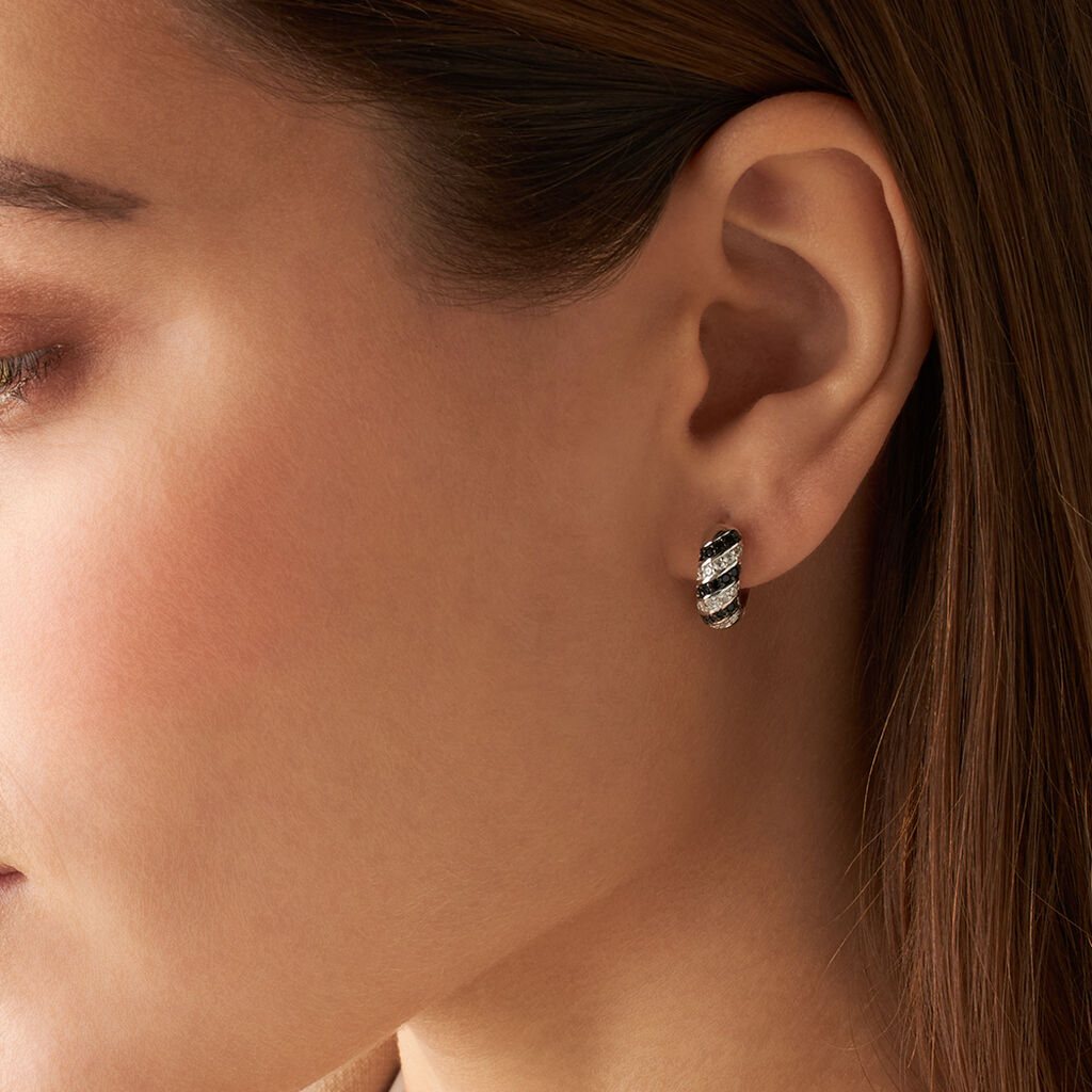 Orecchini A Cerchio Silver Shine Argento Rodiato Cubic Zirconia - Orecchini a Cerchio Donna | Stroili