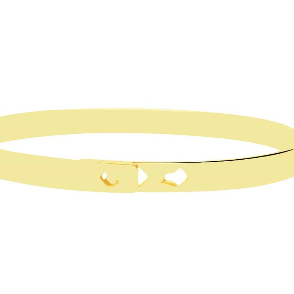 Bangle cuore in acciaio e strass 'Con te √® il posto pi√π bello del mondo.' - Bracciali Donna | Stroili