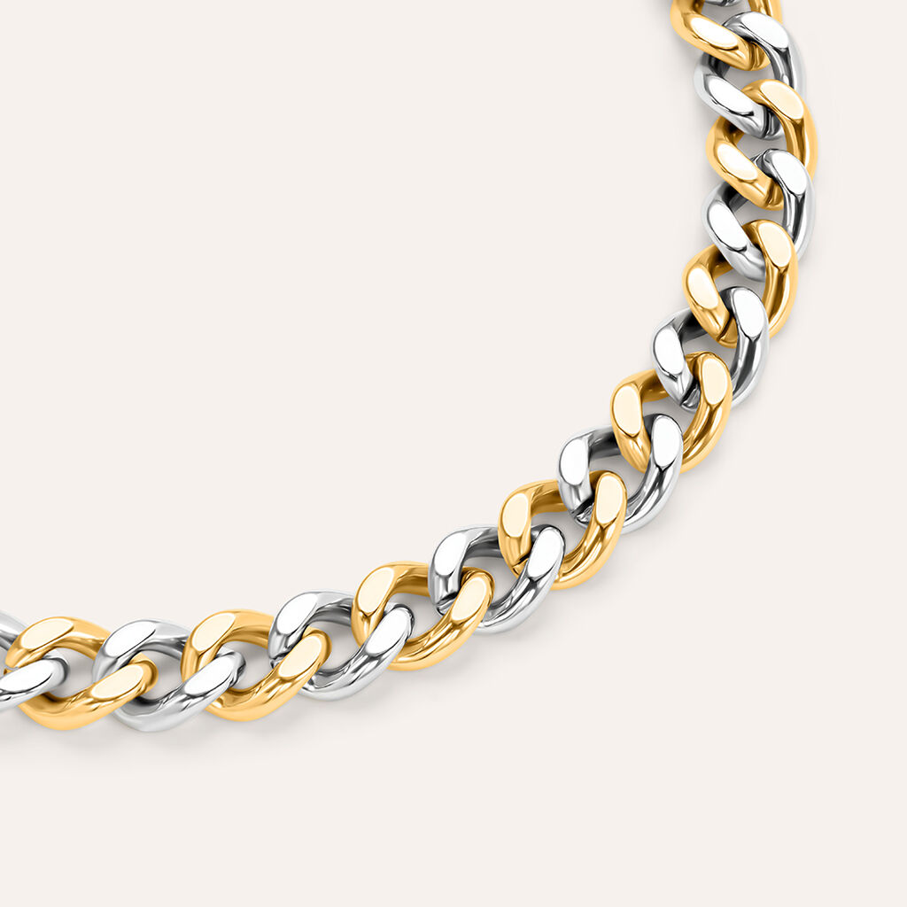 Bracciale Catena Man Code Acciaio Bicolore - Bracciali Uomo | Stroili