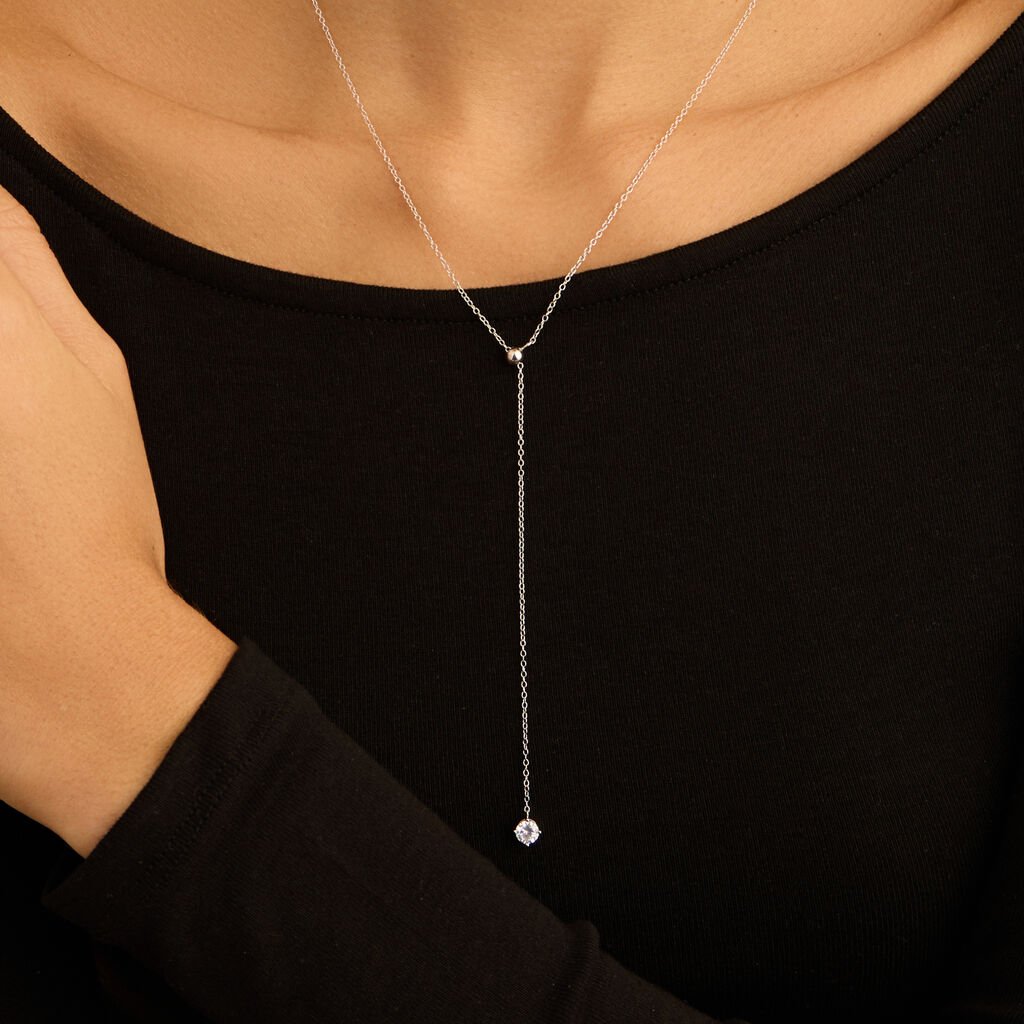 Collana Punto Luce Silver Elegance Argento Rodiato Cubic Zirconia - Collane Punto Luce Donna | Stroili