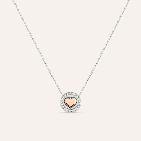 Collana Sunrise Acciaio Rosa Cristallo - Collane Donna | Stroili