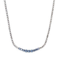 Collana Tennis Romantic Shine Metallo Cristallo