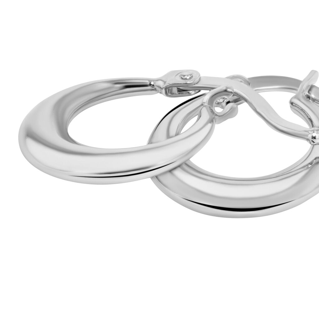 Orecchini A Cerchio Silver Collection Argento Rodiato - Orecchini a Cerchio Donna | Stroili
