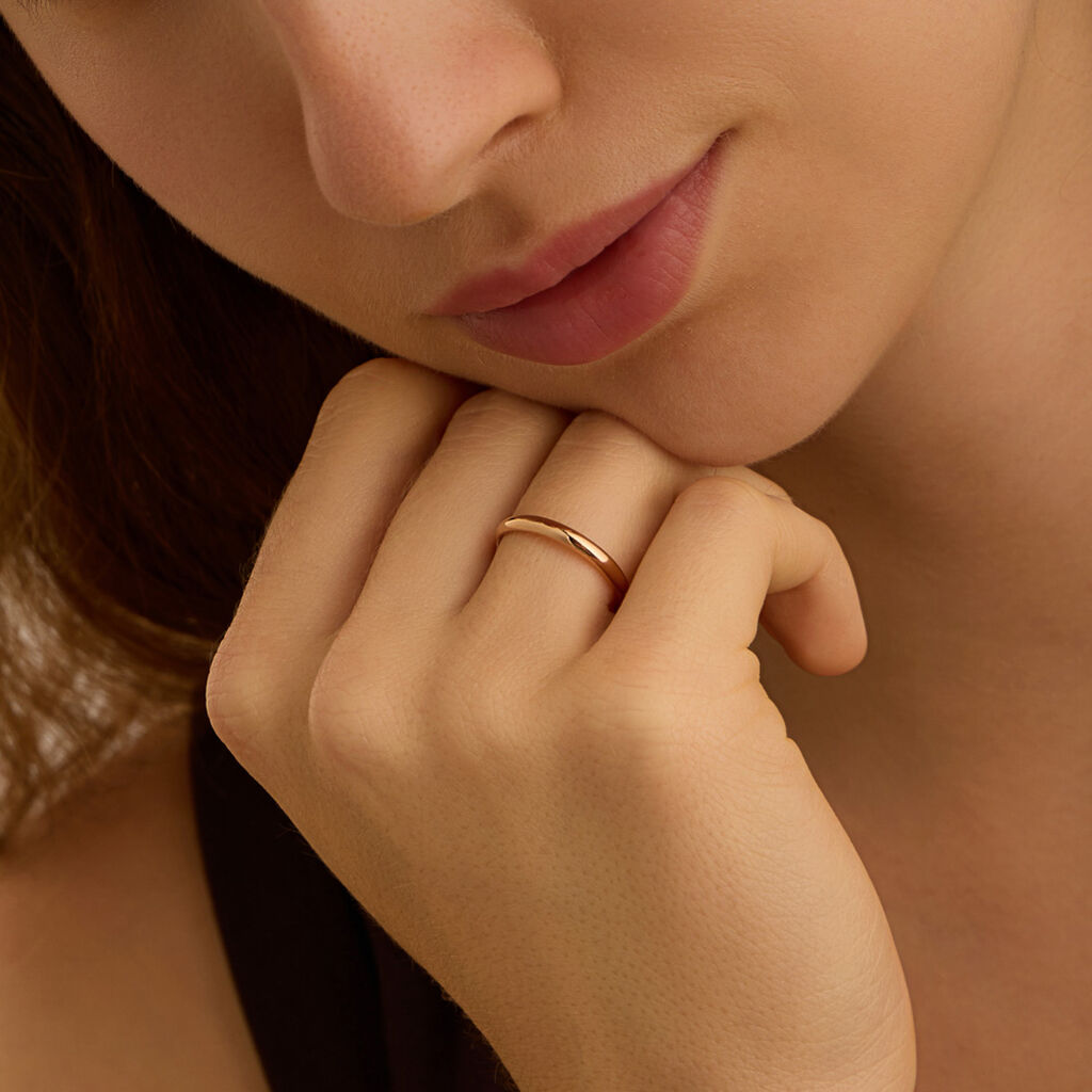 Fede Classica Leggera 2.5 mm Oro Rosa