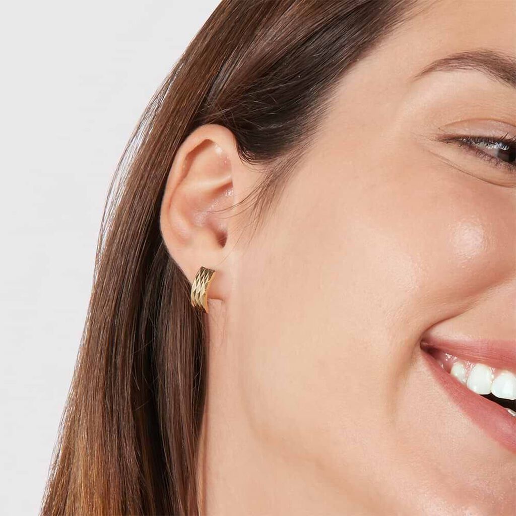 Orecchini A Cerchio Golden Lover Oro Giallo - Orecchini a Cerchio Donna | Stroili