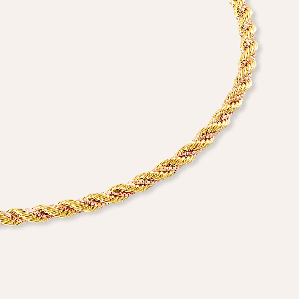 Bracciale Catena Colette Oro Bicolore Giallo / Rosa