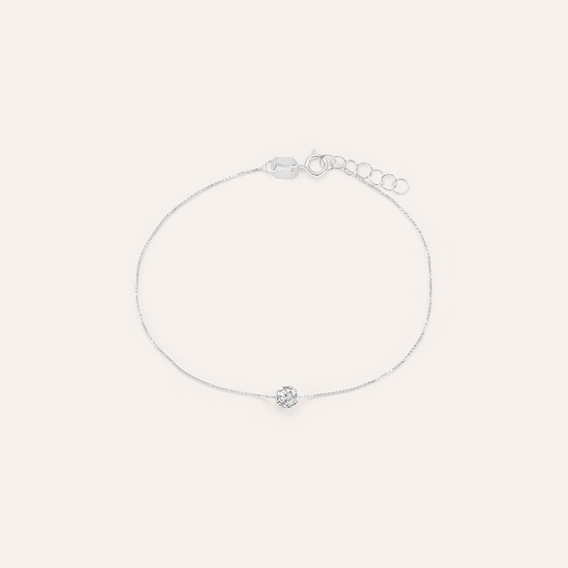 Bracciale Christelle Oro Bianco Cristallo - Bracciali Donna | Stroili