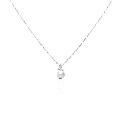 Collana Silver Pearls Argento Rodiato Perla sintentica Cubic Zirconia - Collane Donna | Stroili