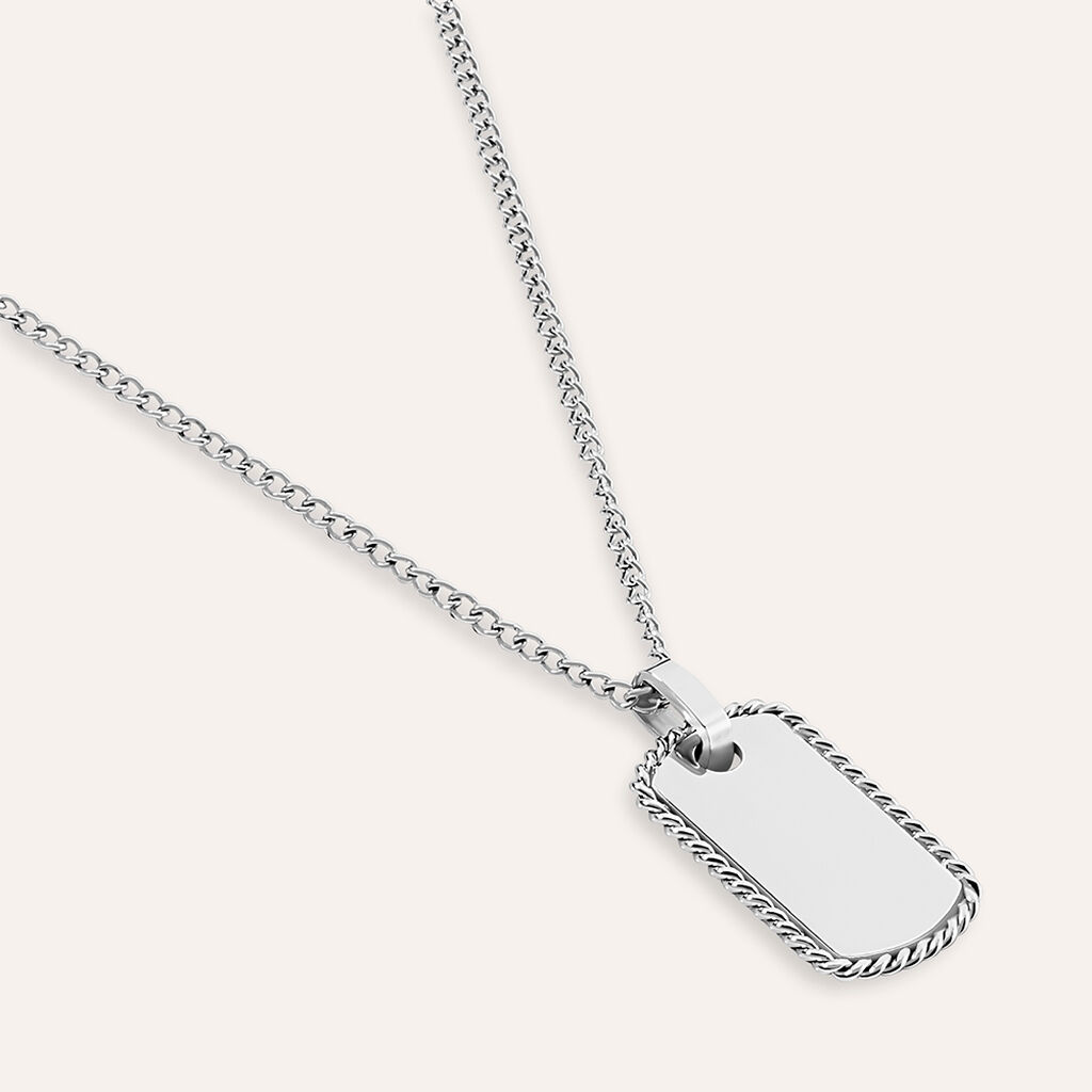 Collana Man Code Acciaio