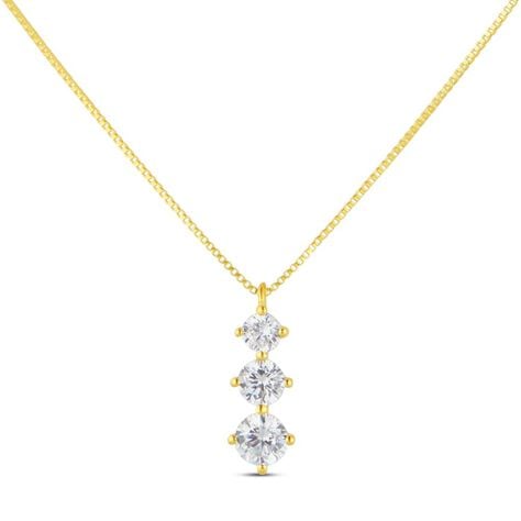 Collana Trilogy Claire Oro Giallo Cubic Zirconia - Collane Donna | Stroili