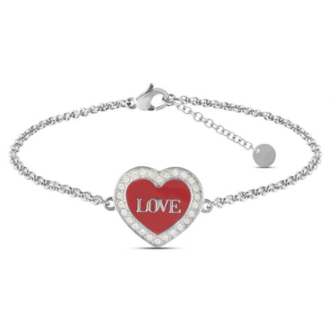 Bracciale Lady Sweet Acciaio Cristallo - Bracciali con Incisione Donna | Stroili