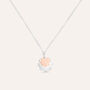 Collana Silver Collection Argento Bicolore Bianco / Rosa