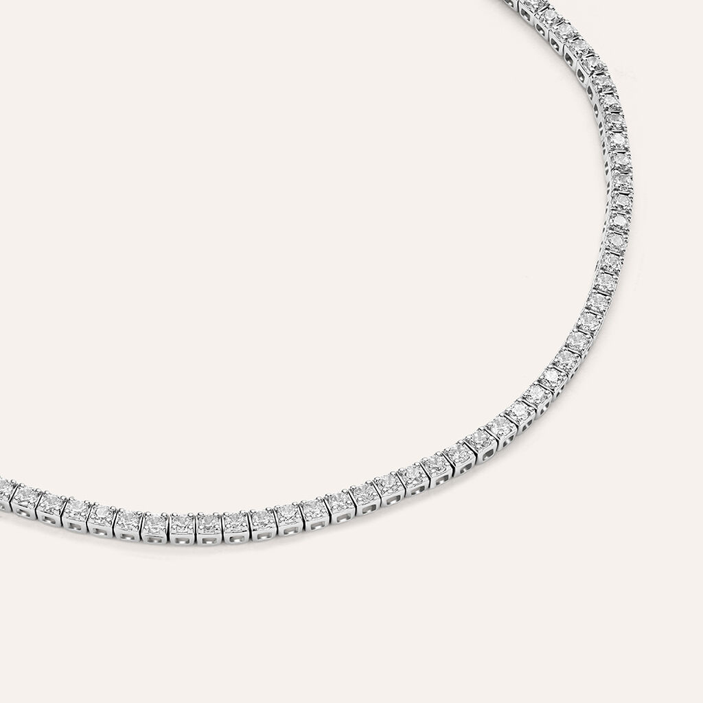 Bracciale Tennis Claire Oro Bianco Cubic Zirconia