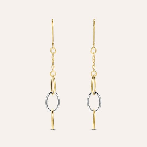 Orecchini Pendenti Beverly Oro Bicolore - Orecchini Pendenti Donna | Stroili