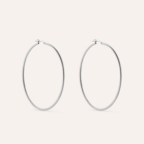 Orecchini A Cerchio Silver Collection Argento Rodiato - Orecchini a Cerchio Donna | Stroili