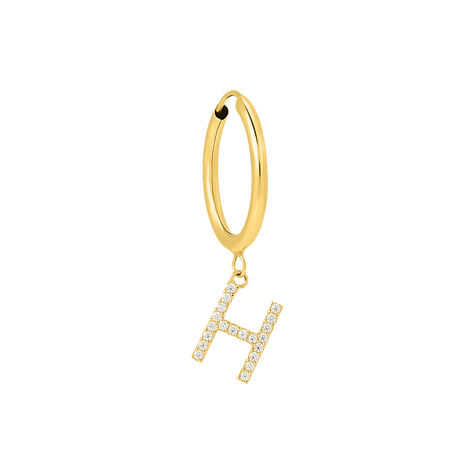 Mono Orecchino A Cerchio Toujours Oro Giallo Cubic Zirconia - Mono Orecchino Donna | Stroili