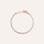 Bracciale Tennis Romantic Shine Metallo Rosa Cristallo