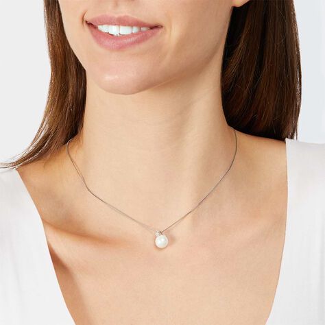 Collana Silver Pearls Argento Rodiato Perla sintentica Cubic Zirconia - Collane Donna | Stroili