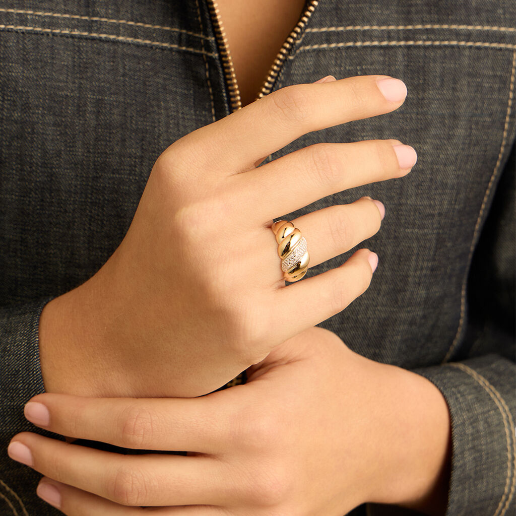 Anello Fascia Sophia Oro Giallo Diamante