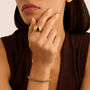 Anello Fascia Radiance Acciaio Dorato