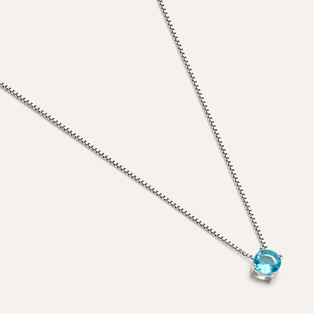 Collana Punto Luce Silver Rainbow Argento Rodiato Cubic Zirconia