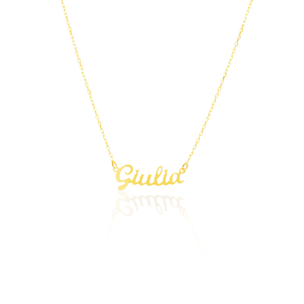 Collana Name Oro Giallo