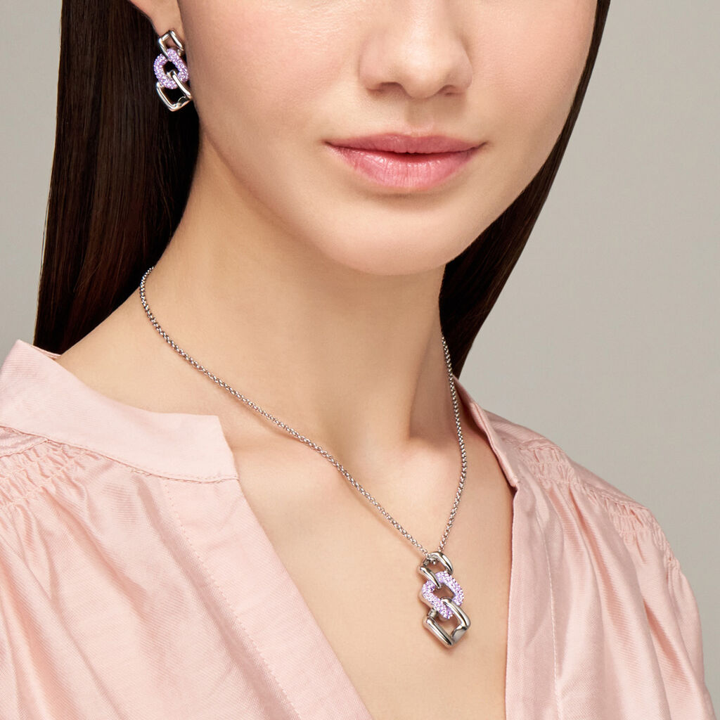 Collana Lady Phantasya Acciaio Cristallo - Collane Donna | Stroili