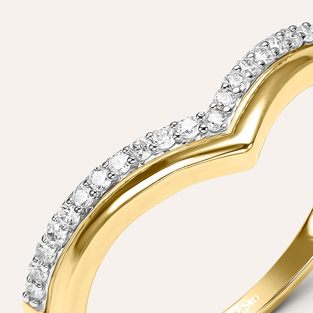 Anello Fantasia Sophia Oro Giallo Diamante