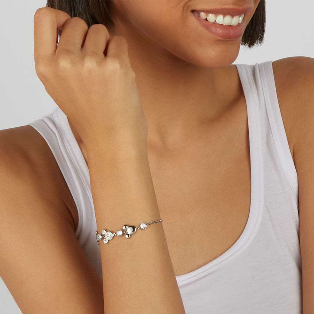 Bracciale Mickey Mouse & Friends Acciaio Cristallo - Bracciali Donna | Stroili