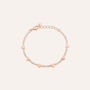 Bracciale Romantic Shine Ottone Rosa Cristallo