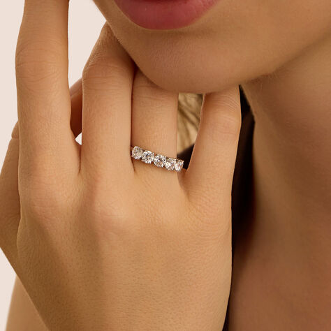 Anello Riviere Claire Oro Bianco Cubic Zirconia - Anelli Riviere Donna | Stroili