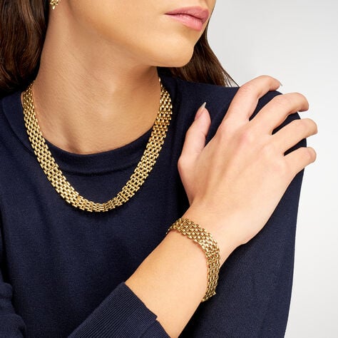 Bracciale Panther Chain Lady Code Acciaio Dorato - Bracciali Donna | Stroili