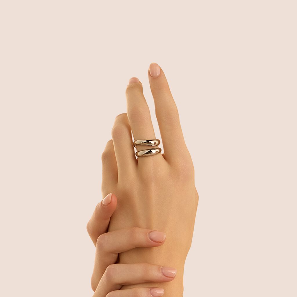 Anello Fascia Moonlight Acciaio