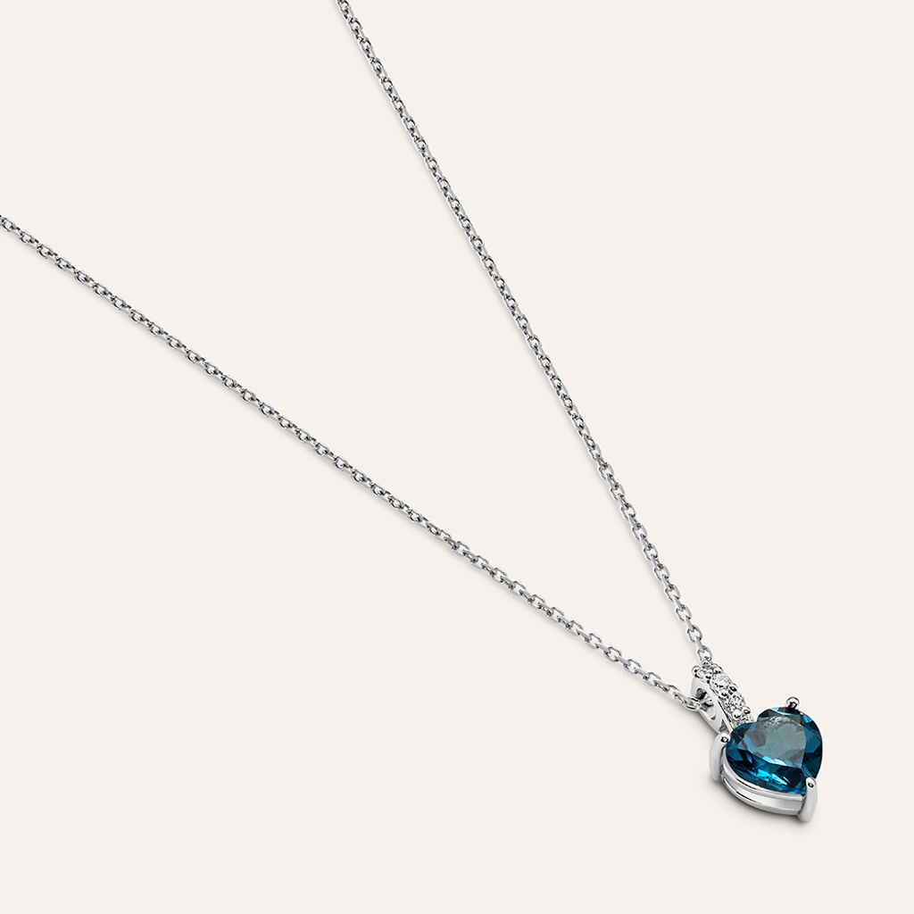 Collana Punto Luce Amélie Oro Bianco Topazio Cubic Zirconia - Collane Punto Luce Donna | Stroili